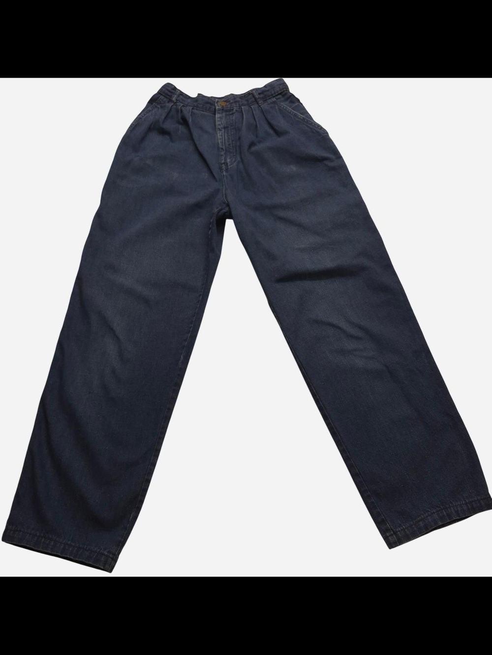 CK | Made in USA High Rise Mom Jeans Size 10 Pleated Tapered Leg 100% Cotton